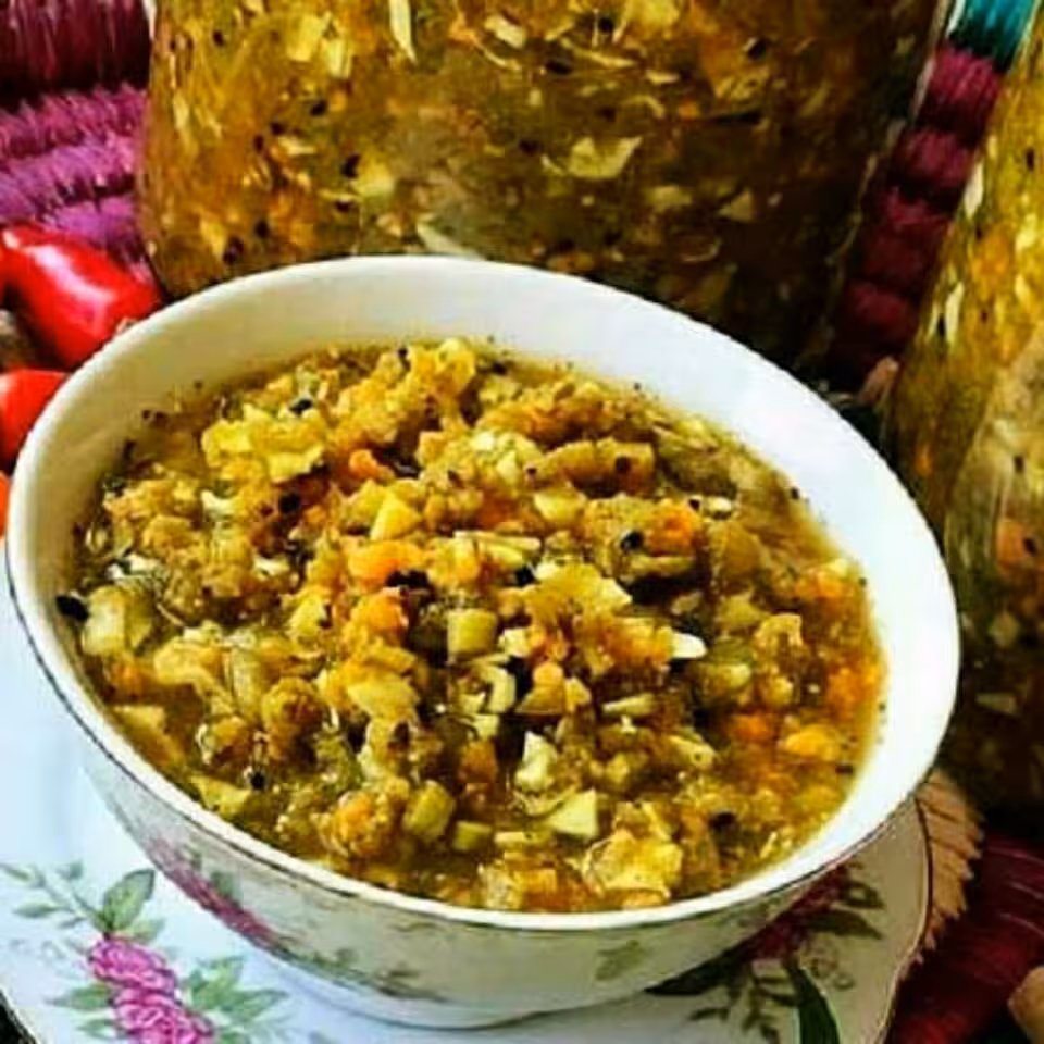 ترشی لیته بادمجان محلی گیلان 1 کیلویی