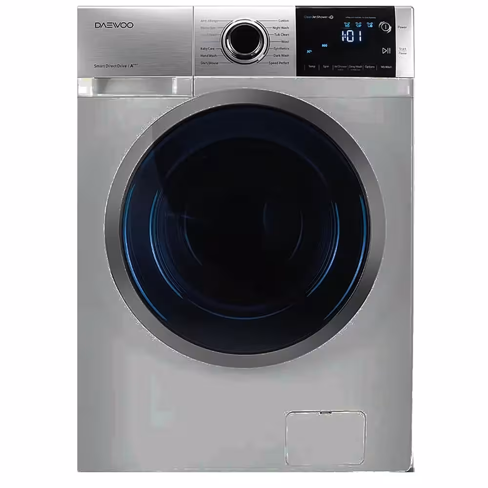 ماشین لباسشویی دوو 8 کیلویی نقره ای مدل DWK-Pro85SS