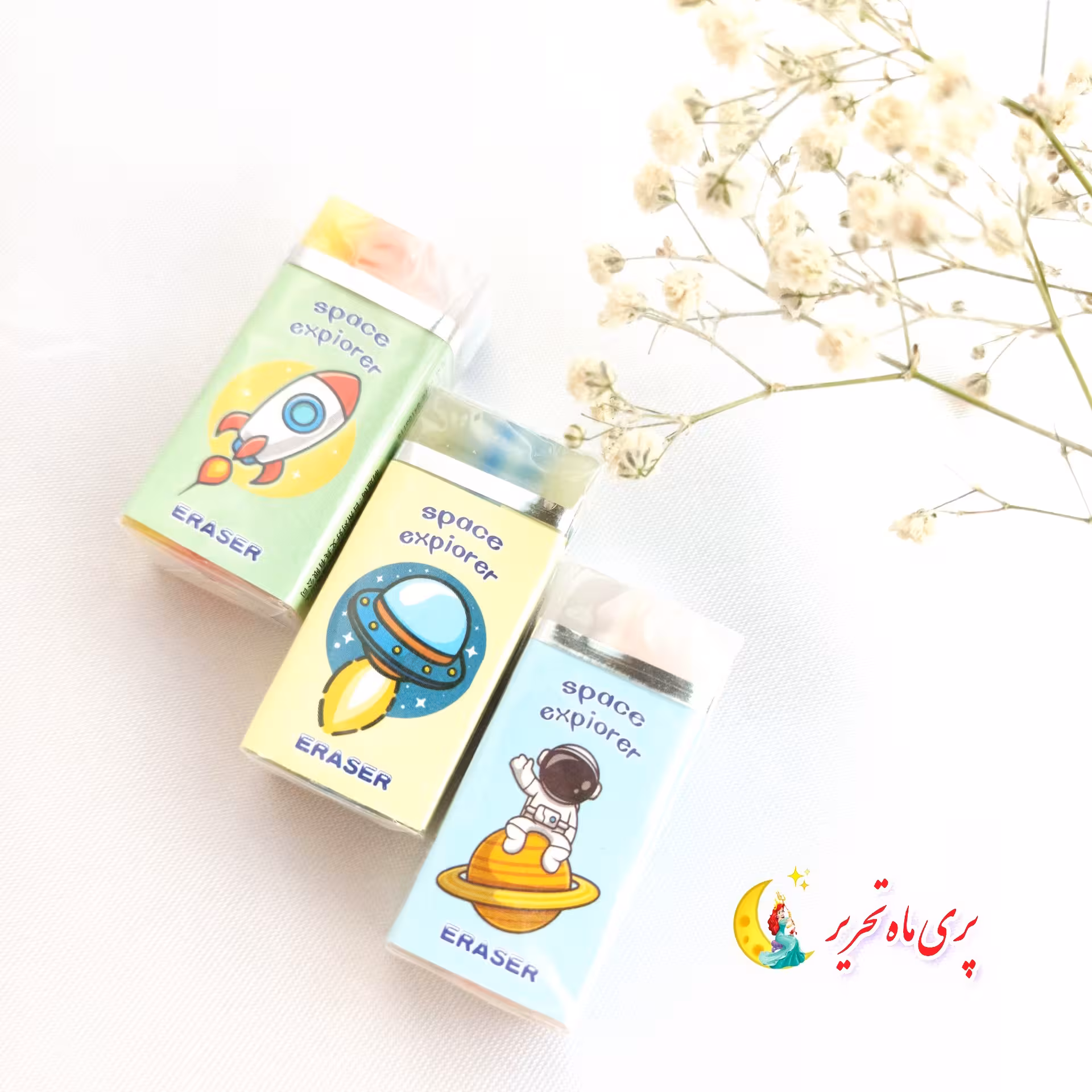 پاکن فانتزی طرح فضانورد. پسرانه. ژله ای.بسیار با کیفیت. سیاه نمیکنه. طول پاکن 4و نیم سانت.ارسال سریع.بسته بندی شیک.اشانت