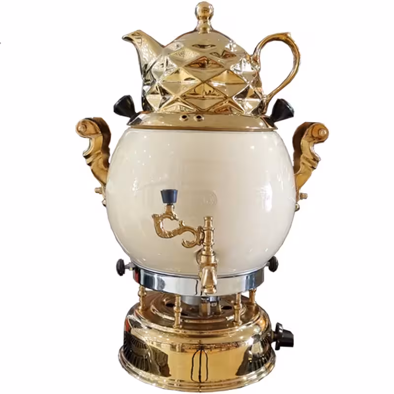 سماور گازی ظافر مدل رزا (ظرفیت 6 لیتر)