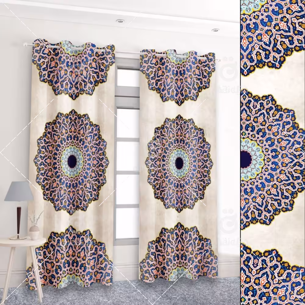 پرده پانچی کد 1213 (طرح سنتی)