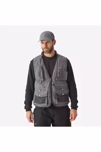 مردانه جلیقه ماهیگیر CAPERLAN خاکستری FV 500 Decathlon
