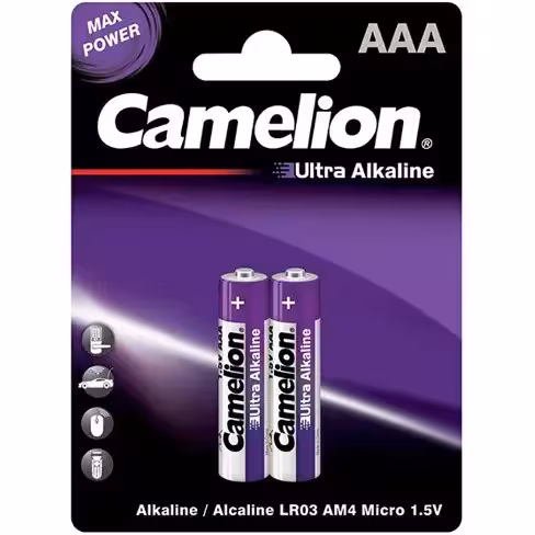 باتری نیم قلمی کملیون مدل Ultra Alkaline