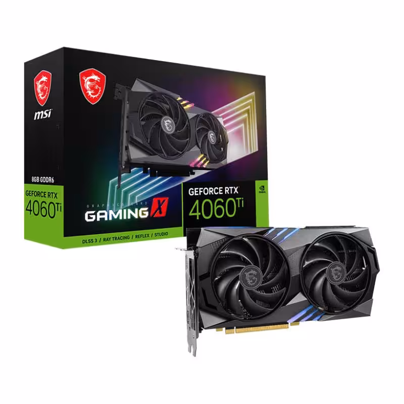 کارت گرافیک ام اس آی سری گیمینگ ایکس مدل GeForce RTX 4060 Ti با ظرفیت 8 گیگابایت GDDR6
