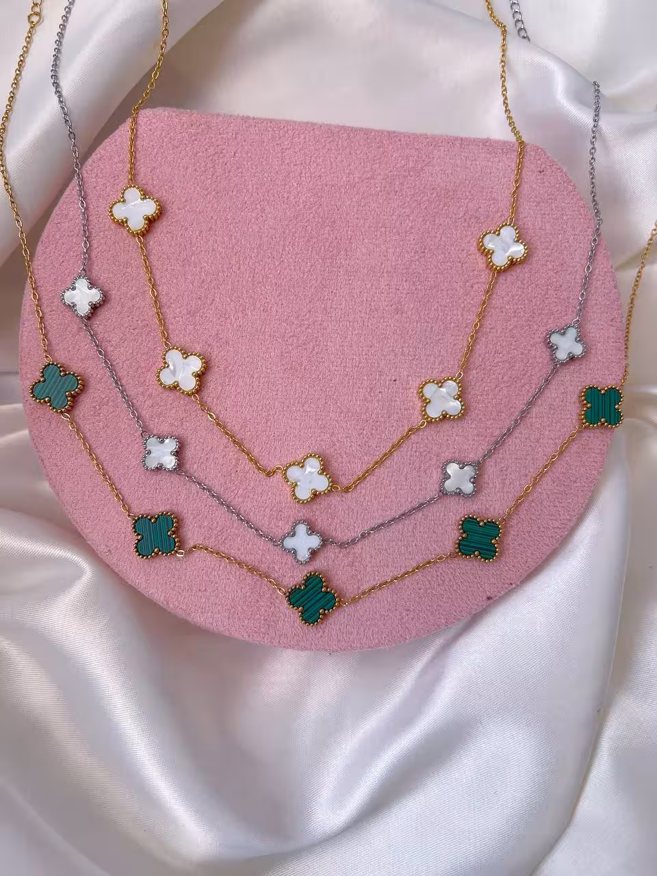 کالکشن گردنبندپنج گل ونکلیف822