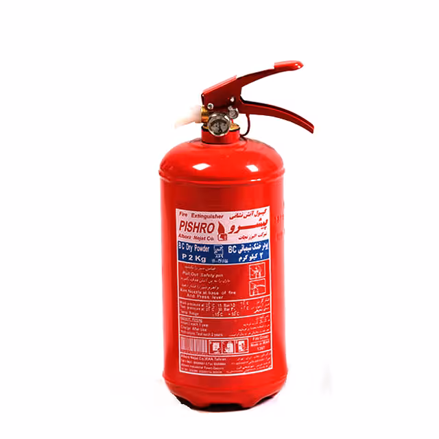 کپسول آتش نشانی پودر و گاز پیشرو دو کیلوگرمی