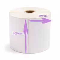 لیبل کاغذی 1 ردیف 100*80