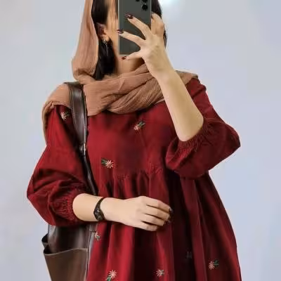 پیراهن ساحلی زنانه نخی مدل ساحلی لنینت