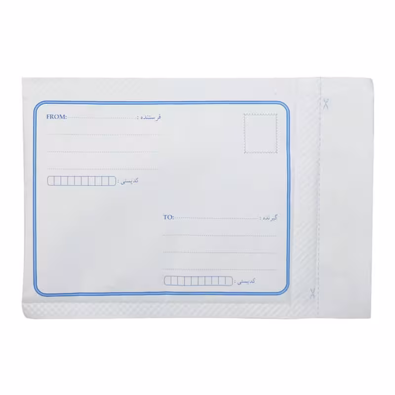 پاکت پستی حباب دار A5 سفید بسته 100 عددی