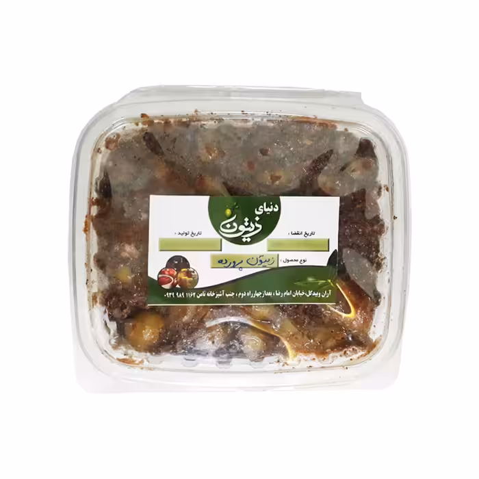 زیتون پرورده دنیای زیتون 500 گرمی