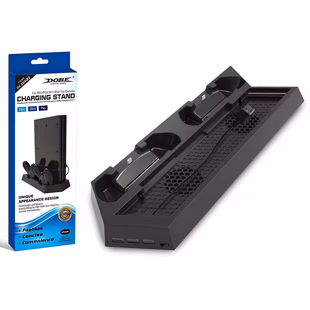 استند شارژر و خنک کننده Dobe TP4-023B برای همه مدل های PS4 اورجینال
