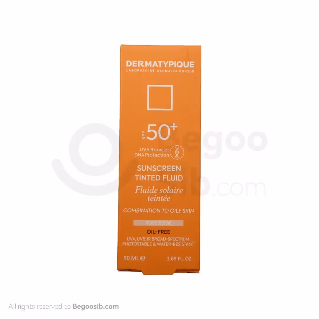 ضد آفتاب رنگی فلویید پوست مختلط و چرب SPF50 رز بژ درماتیپیک 50 میلی لیتری