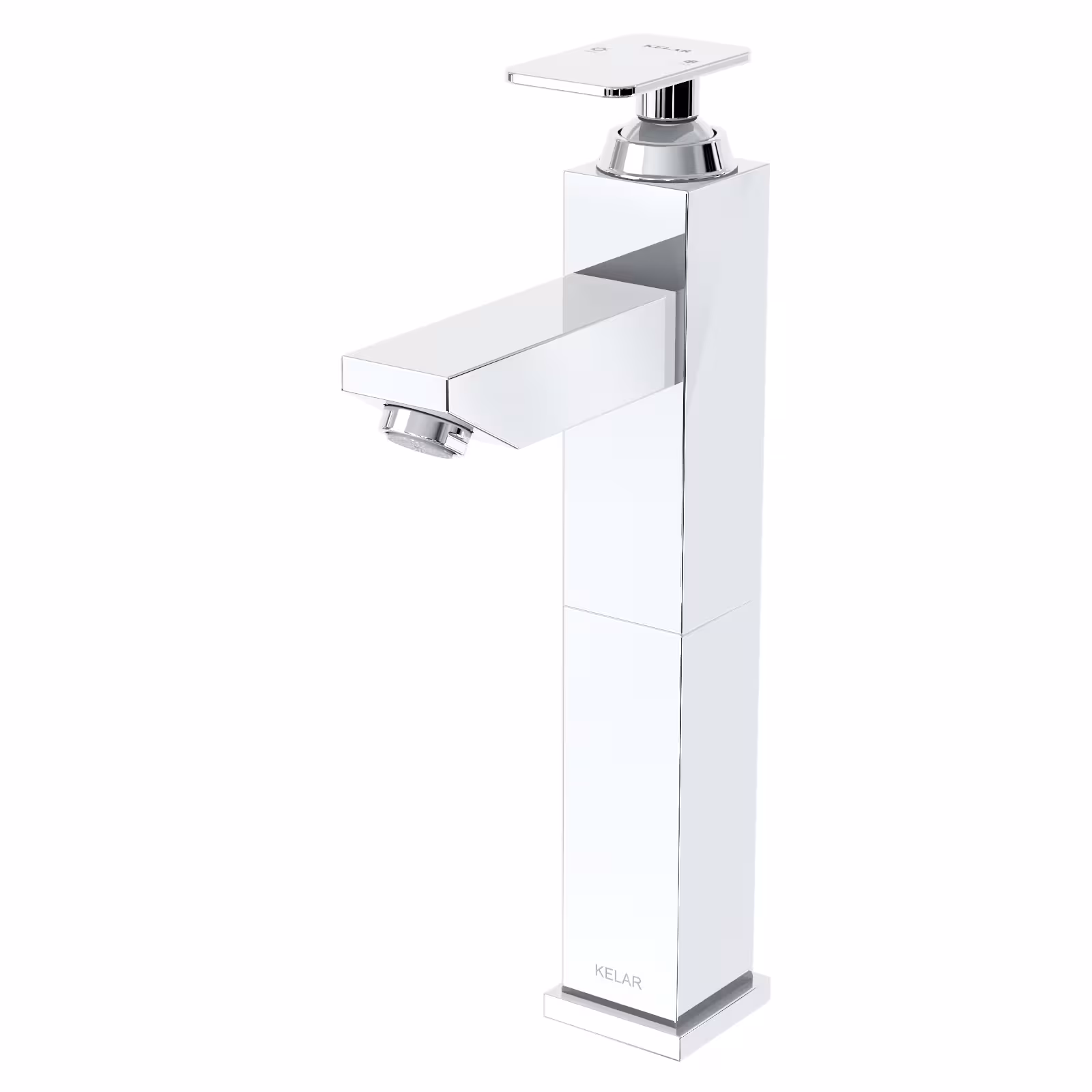 شیر روشویی پایه بلند کلار مدل فلت سری99 کروم