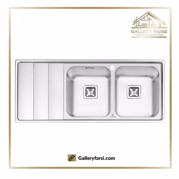 سینک پرنیان استیل توکار مدل PS-1221