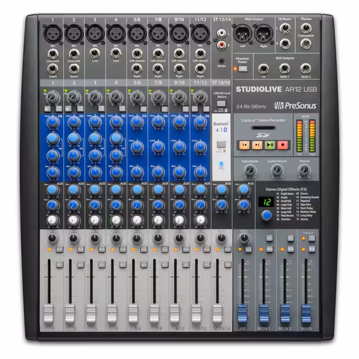 میکسر آنالوگ پریسونوس مدل StudioLive AR12 USBPreSonus StudioLive AR12 USB Analog Mixer