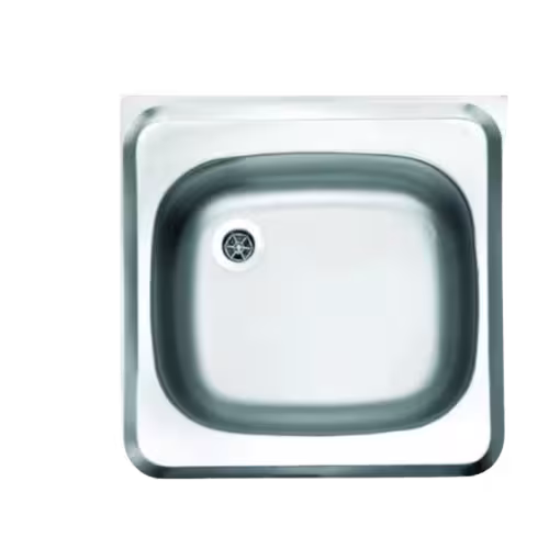 سینک روکار استیل البرز مدل ساحل 0.4*50*50 تک لگن