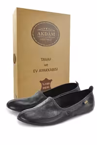 100% چرم طواف حج عمره و کفش خانگی مشکی – 511