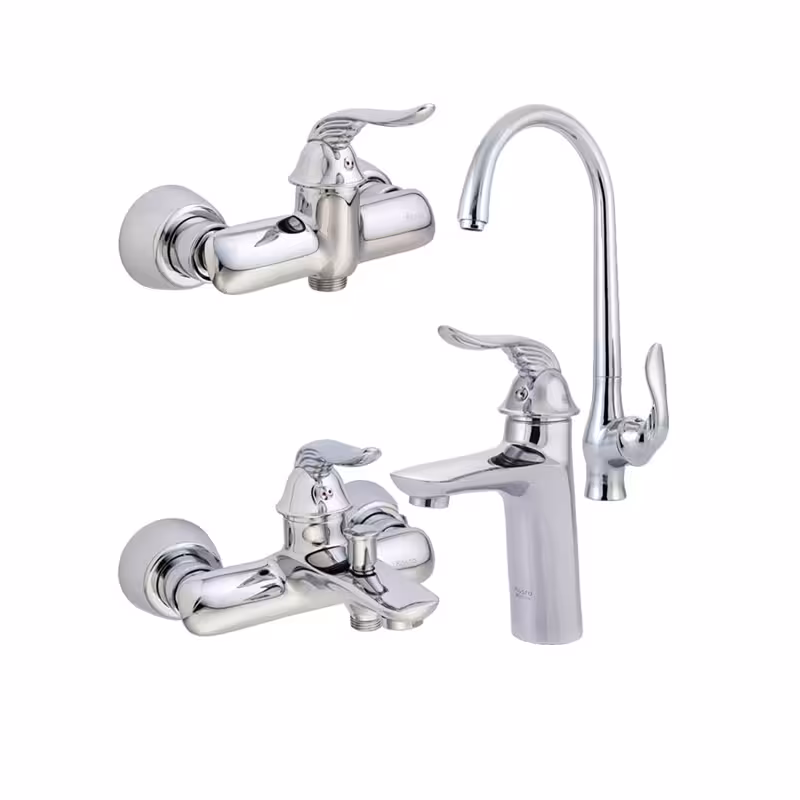 ست چهار تکه شیرالات کسری مدل رایان