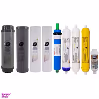 فیلتر دستگاه تصفیه آب آکوآ اسپرینگ مدل F-S7-H9L مجموعه 9 عددی به همراه رسوب گیر گلیتز