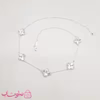 گردنبند زنانه ونکلیف فول آبکاری نقره کیفیت مستر کد 430