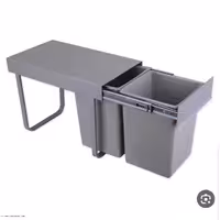 سطل دو قلو زباله داخل کابینت ریلی