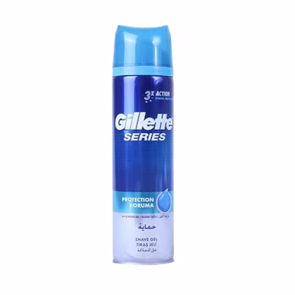 ژل اصلاح صورت مردانه ژیلت سری سه کاره Gillette Series 3X Moisturizing Shaving Gel حجم 200 میلی لیتر