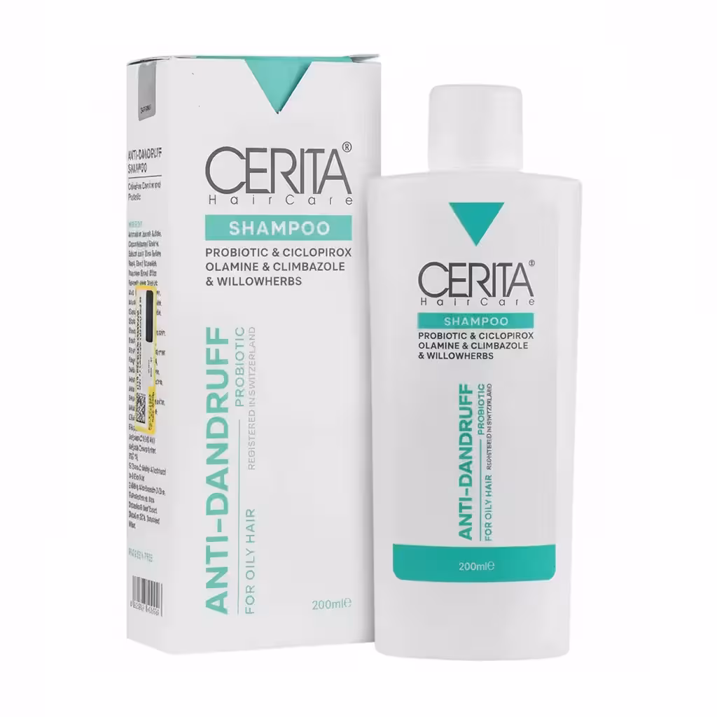 شامپو ضد شوره موهای چرب سریتا | Anti Dandruff Probiotic Shampoo For Oily Hair 200 ml