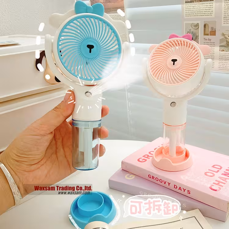 مینی پنکه شارژی مه پاش دار مدل 8201 (مینی فن و بخور شارژی)