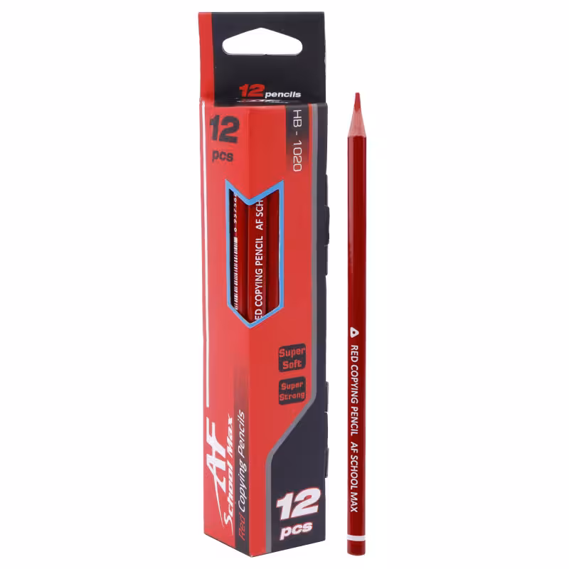 مداد قرمز اسکول مکس School Max HB-1020 بسته 12 عددی