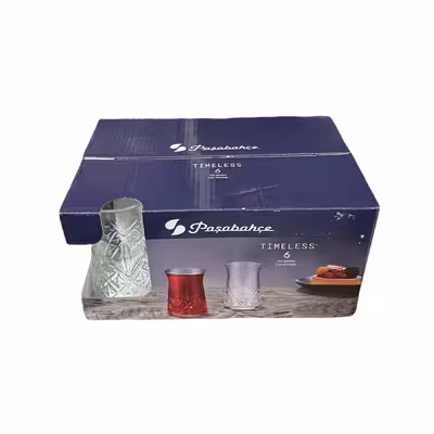 استکان پاشاباغچه مدل Timeless کد 42891 بسته 6 عددی