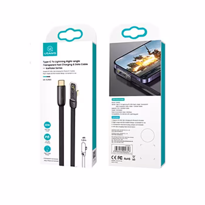 کابل تبدیل USB-C به لایتنینگ یوسمز مدل SJ586 طول 2 متر