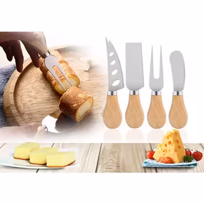 ست کارد صبحانه خوری مدل بامبو مجموعه 4 عددی