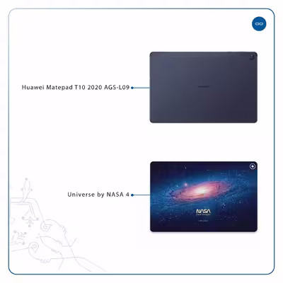 برچسب پوششی ماهوت مدل Universe-by-NASA-4 مناسب برای تبلت هوآوی Matepad T10 2020 AGS-L09
