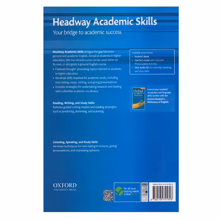 کتاب Headway Academic Skills Reading, Writing, And Study Skills Level 2 اثر Sarah Philpot انتشارات الوندپویان