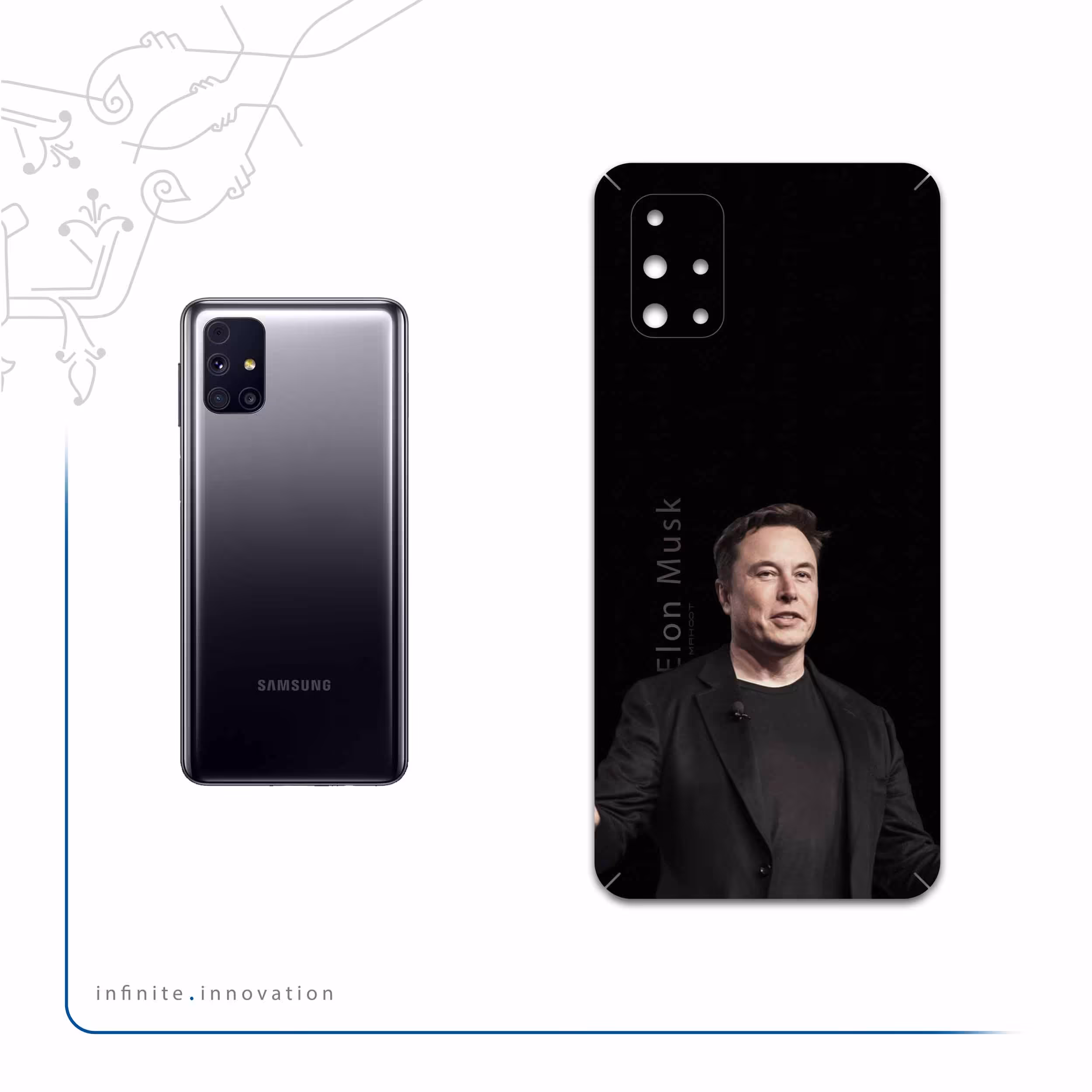برچسب پوششی ماهوت مدل Elon-Musk مناسب برای گوشی موبایل سامسونگ Galaxy M31S