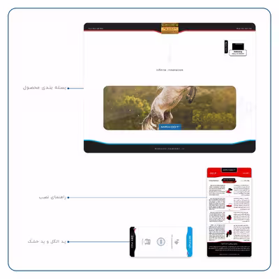 برچسب پوششی ماهوت مدل Horse-2 مناسب برای تبلت سامسونگ Galaxy Tab S6 2019 SM-T865