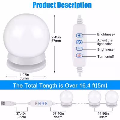 ریسه ال ای دی مدل Hollywood طول 3.5 متر