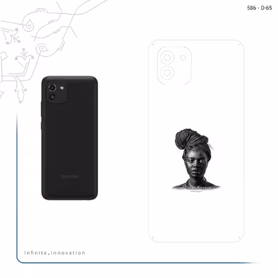 برچسب پوششی ماهوت مدل Portrait of an African Woman مناسب برای گوشی موبایل سامسونگ Galaxy A03