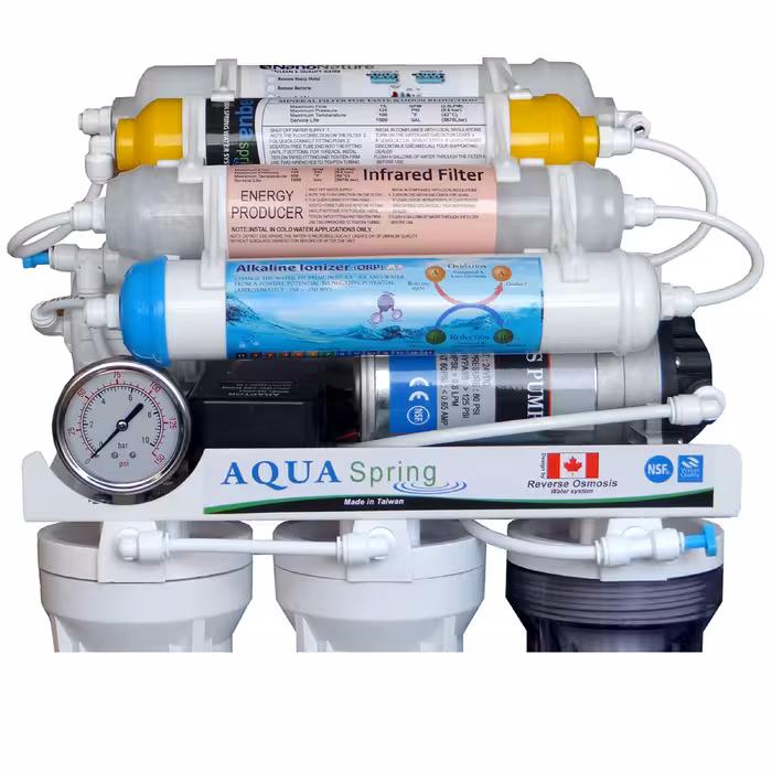 دستگاه تصفیه کننده آب آکوآ اسپرینگ مدل NF3650 به همراه فیلتر مدل 01 مجموعه 3 عددی