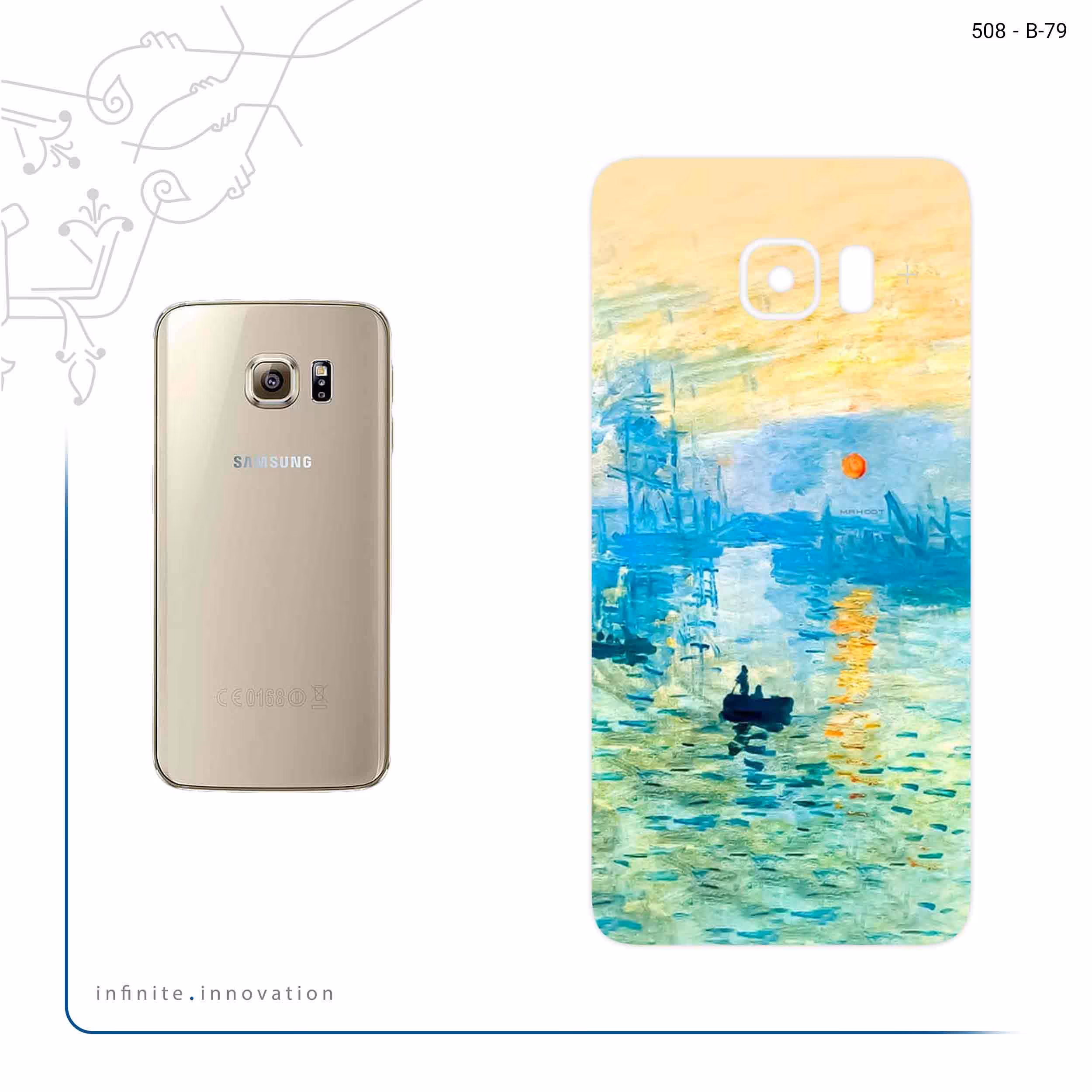 برچسب پوششی ماهوت مدل Impression of Monet مناسب برای گوشی موبایل سامسونگ Galaxy S6 Edge Plus