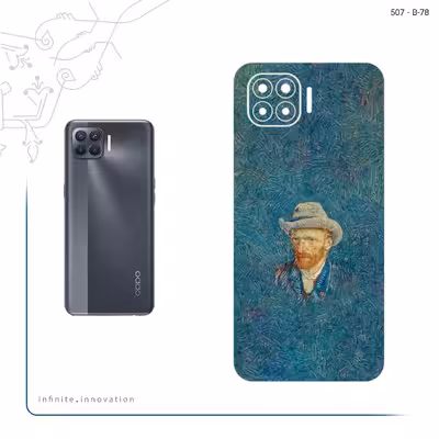 برچسب پوششی ماهوت مدل Self portrait with a gray felt hat مناسب برای گوشی موبایل اپو A93