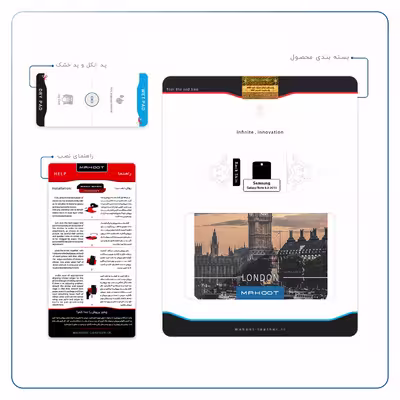 برچسب پوششی ماهوت مدل London City مناسب برای تبلت سامسونگ Galaxy Note 8.0 2013 N5100