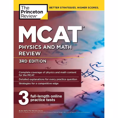 کتاب MCAT Physics and Math Review اثر James L. Flowers انتشارات Princeton Review