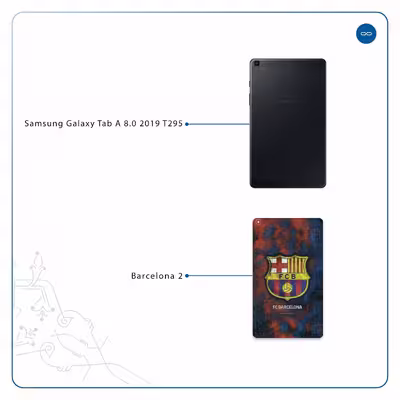 برچسب پوششی ماهوت مدل BARCELONA-2 مناسب برای تبلت سامسونگ Galaxy Tab A 8.0 2019 T295
