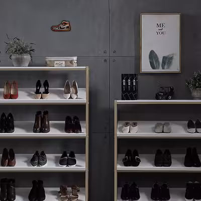 چراغ دیواری نئون دیزاین مدل Shoes-BL_ORG