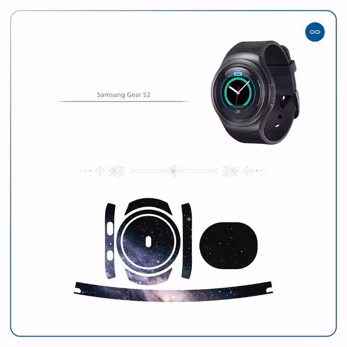 برچسب ماهوت طرح Universe_by_NASA_3 مناسب برای ساعت هوشمند سامسونگ Galaxy Gear S2