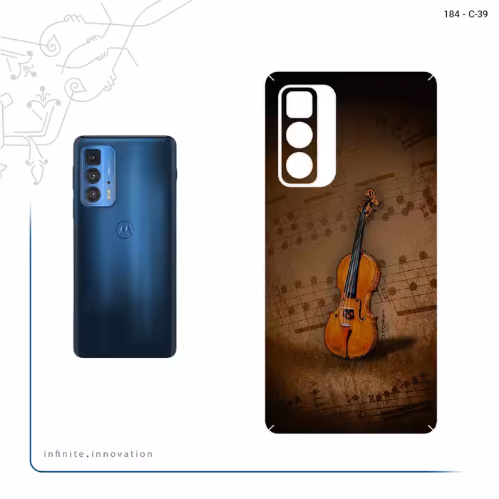 برچسب پوششی ماهوت مدل Violin_Instrument مناسب برای گوشی موبایل موتورولا Edge 20 Pro