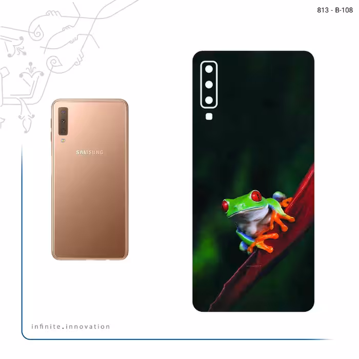 برچسب پوششی ماهوت مدل Frog مناسب برای گوشی موبایل سامسونگ Galaxy A7 2018