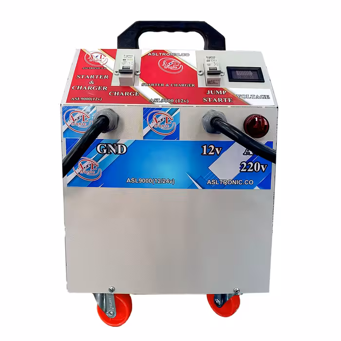 استارتر و شارژر باتری خودرو صنعتی مدل Asl-9000