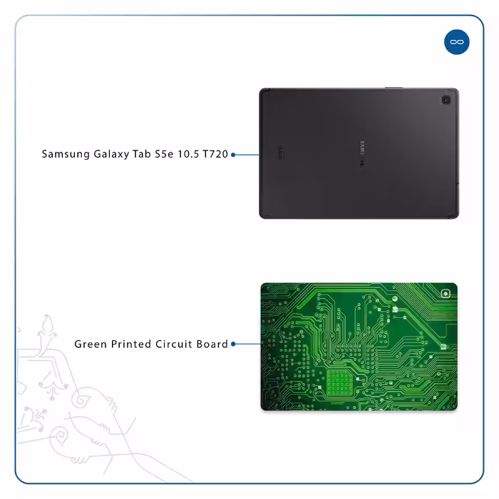 برچسب پوششی ماهوت مدل Green Printed Circuit Board مناسب برای تبلت سامسونگ Galaxy Tab S5e 10.5 2019 T720
